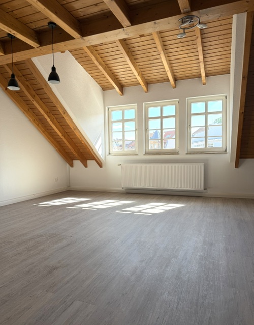 Wohnzimmer Dachgeschosswohnung Eisenach